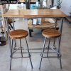 Conjunto barra desayunador + 2 taburetes Traful con madera de eucalipto - Imagen 6